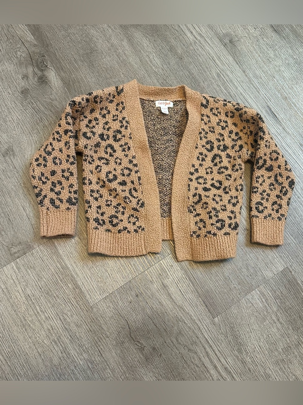 Cat & Jack cheetah print cardigan